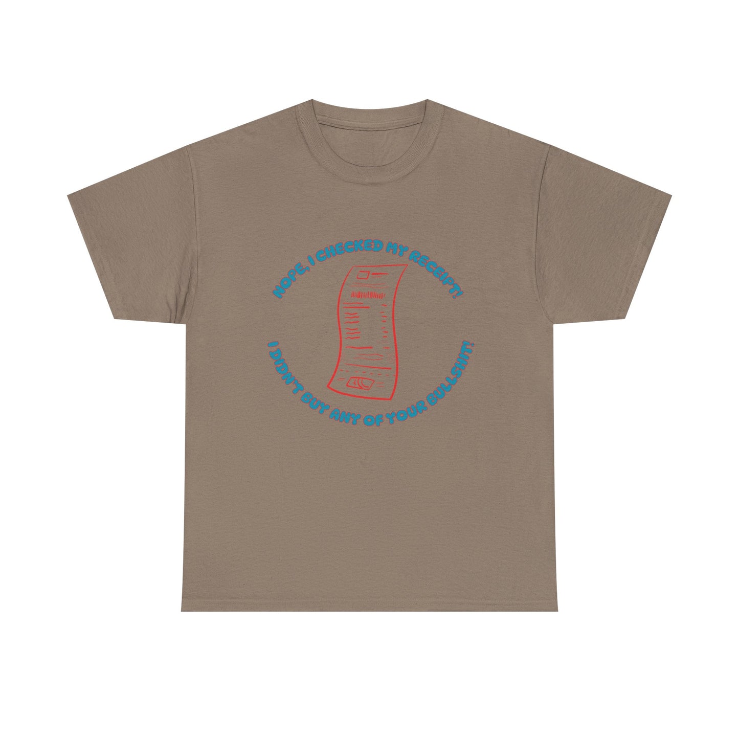 Receipt Blue - fun shirt for birthdays, christmas or any occasion.