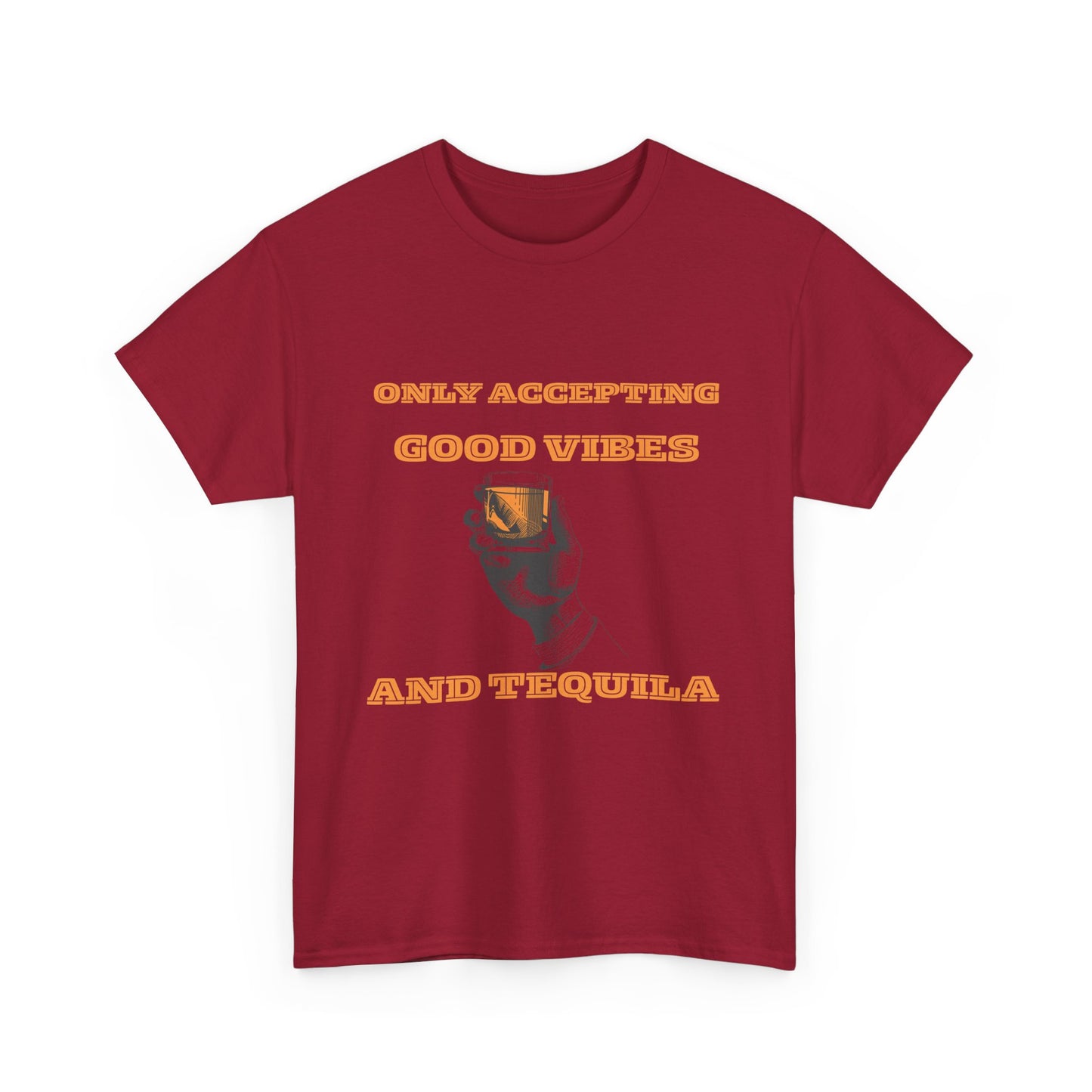 Good vibes and tequila - fun shirt for birthdays, christmas or any occasion.