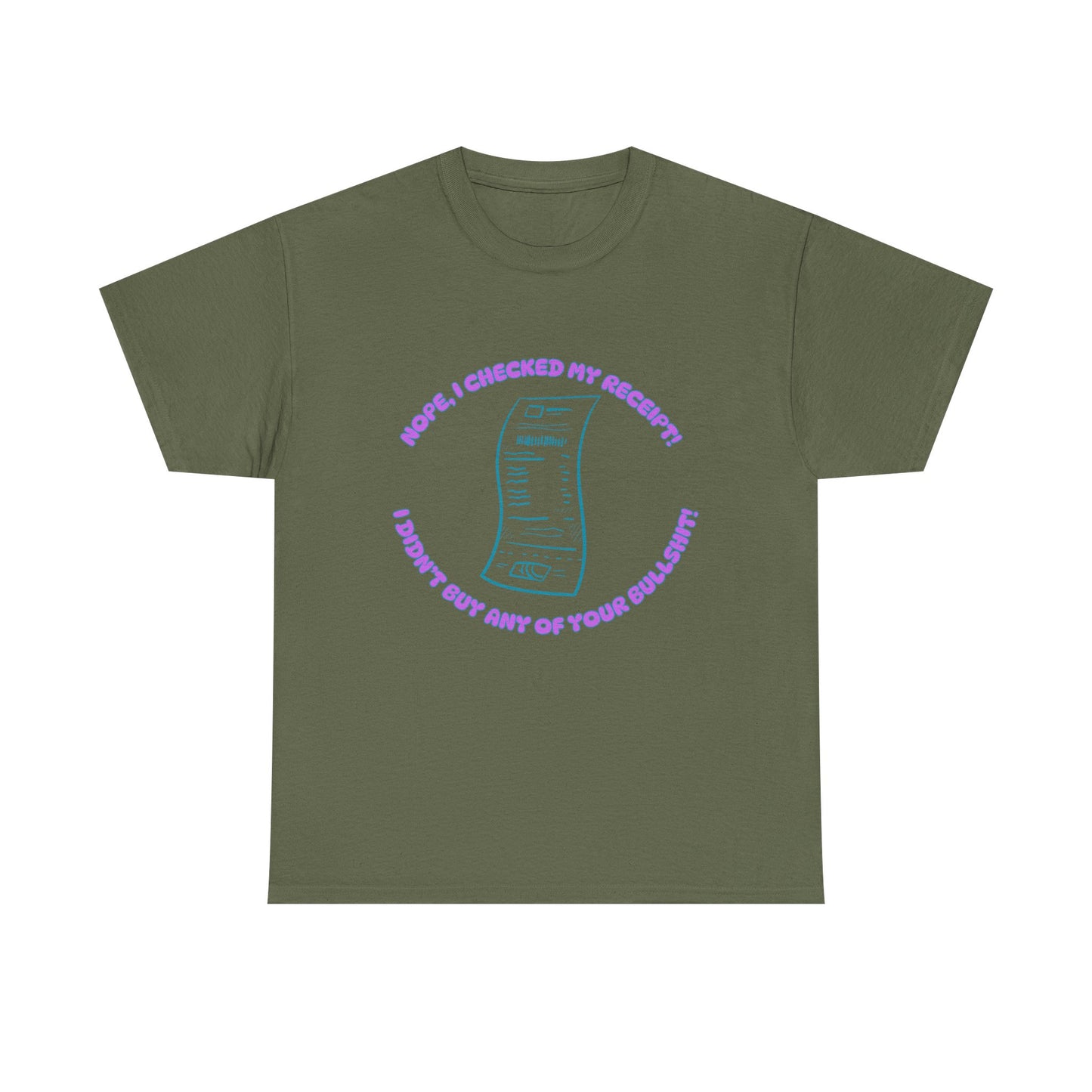 Receipt Pink - fun shirt for birthdays, christmas or any occasion.