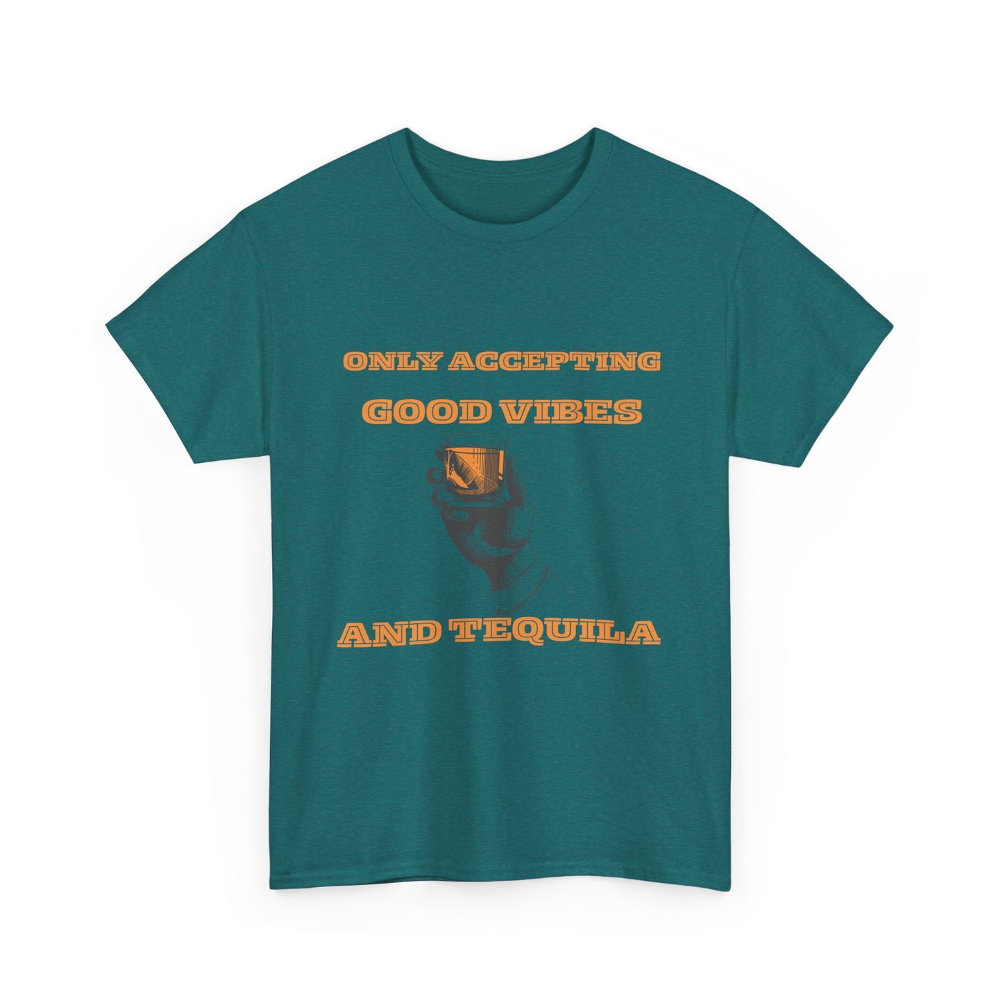 Good vibes and tequila - fun shirt for birthdays, christmas or any occasion.