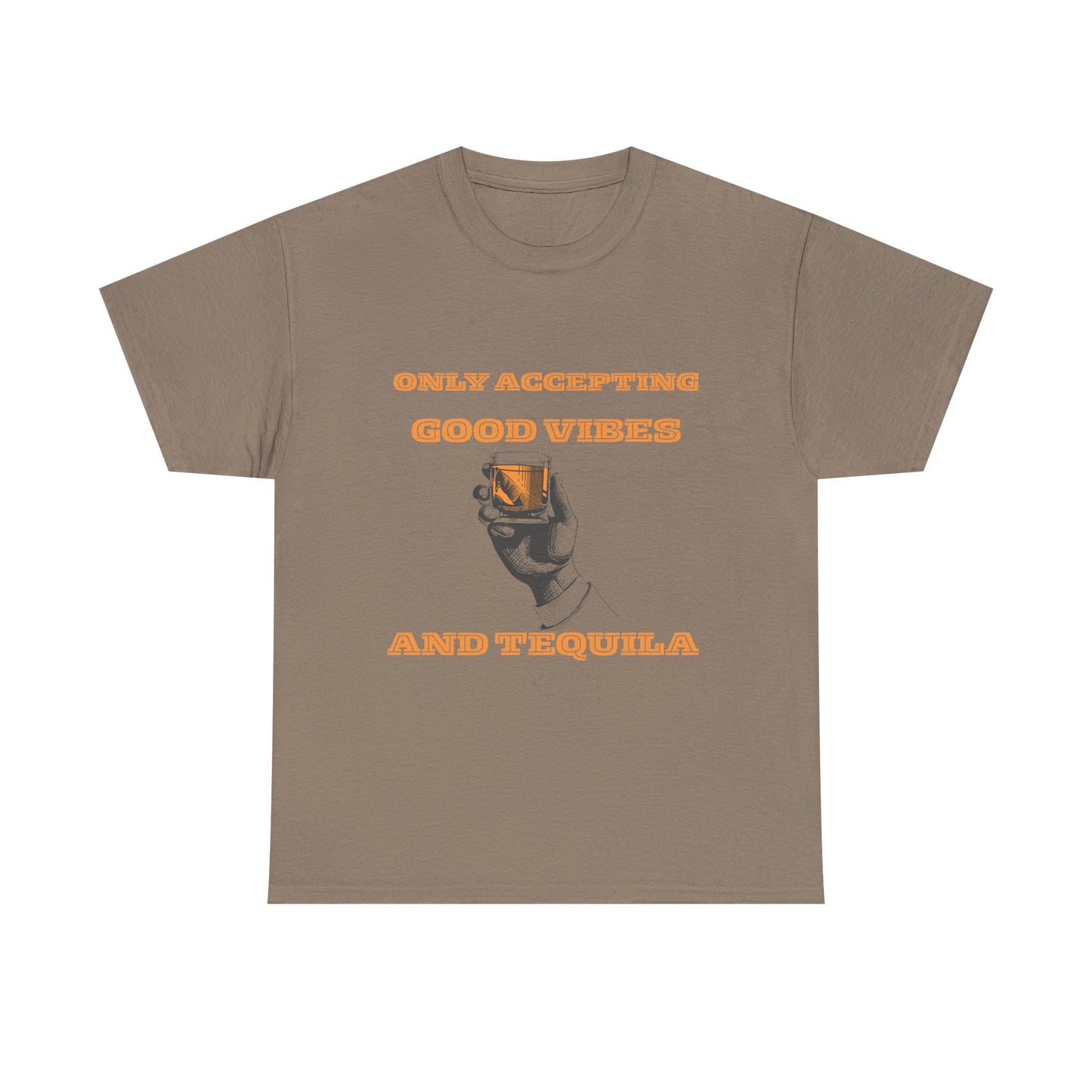 Good vibes and tequila - fun shirt for birthdays, christmas or any occasion.