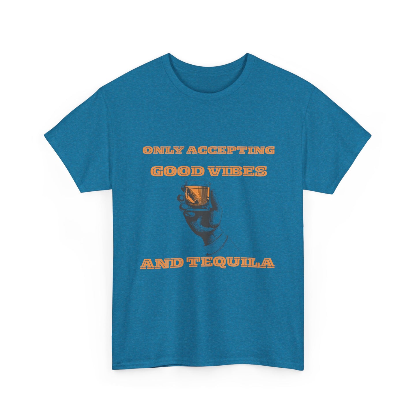Good vibes and tequila - fun shirt for birthdays, christmas or any occasion.