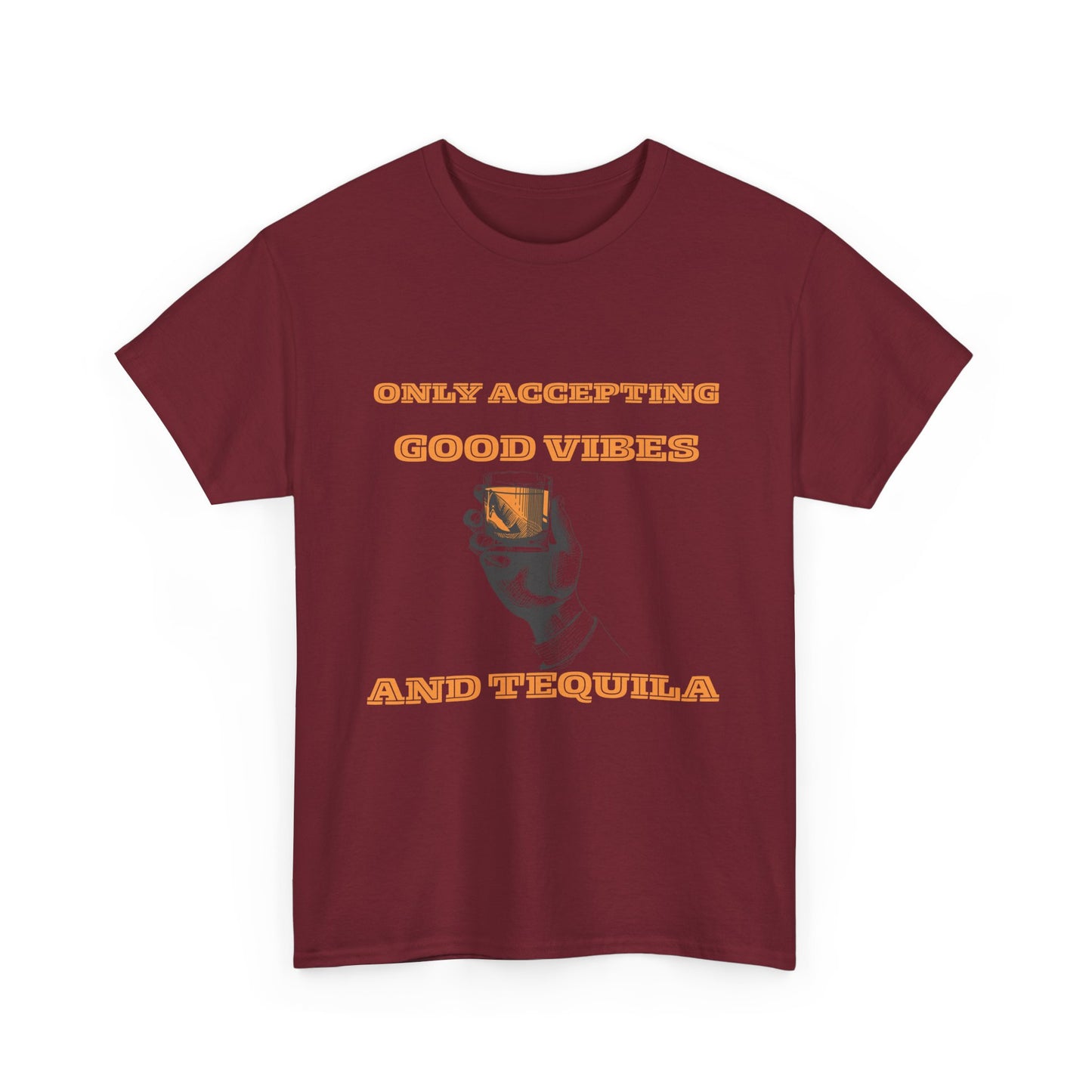 Good vibes and tequila - fun shirt for birthdays, christmas or any occasion.