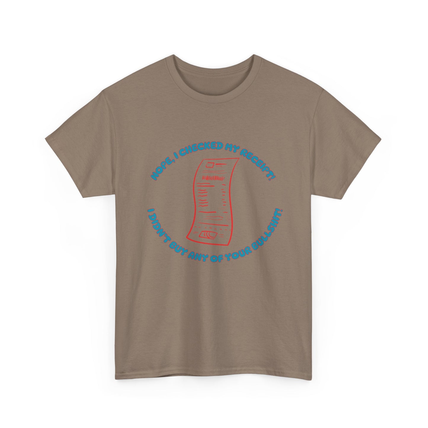 Receipt Blue - fun shirt for birthdays, christmas or any occasion.