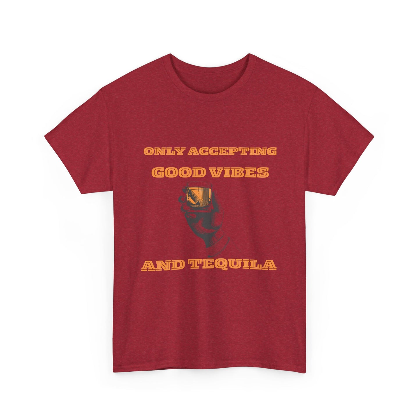 Good vibes and tequila - fun shirt for birthdays, christmas or any occasion.