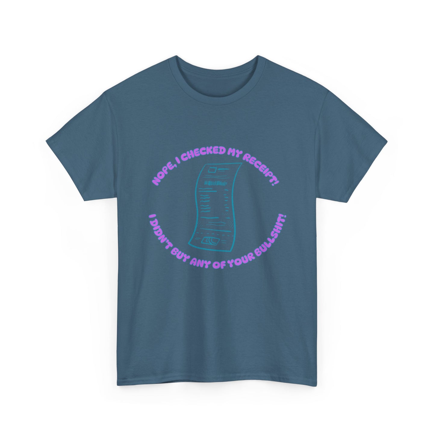 Receipt Pink - fun shirt for birthdays, christmas or any occasion.