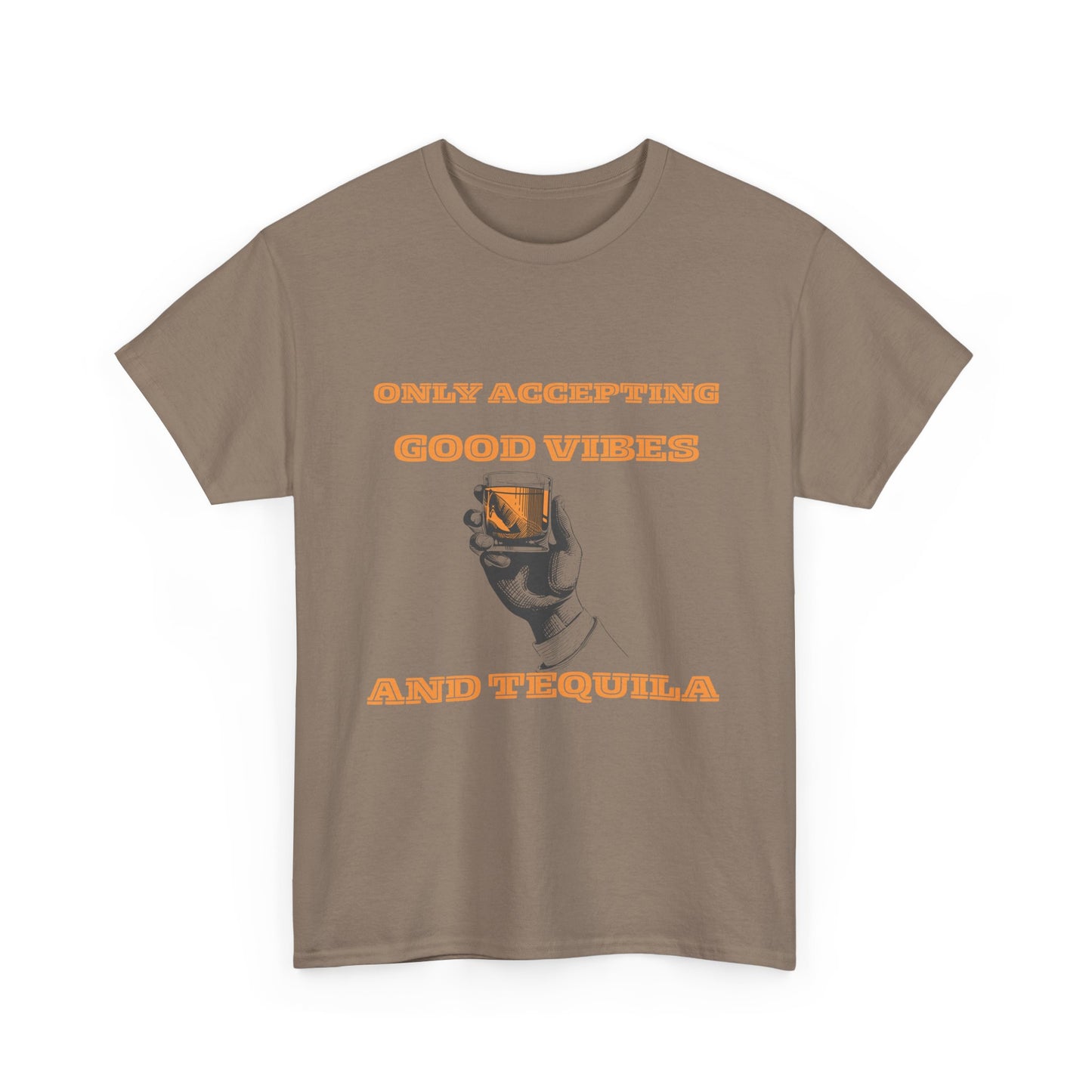 Good vibes and tequila - fun shirt for birthdays, christmas or any occasion.