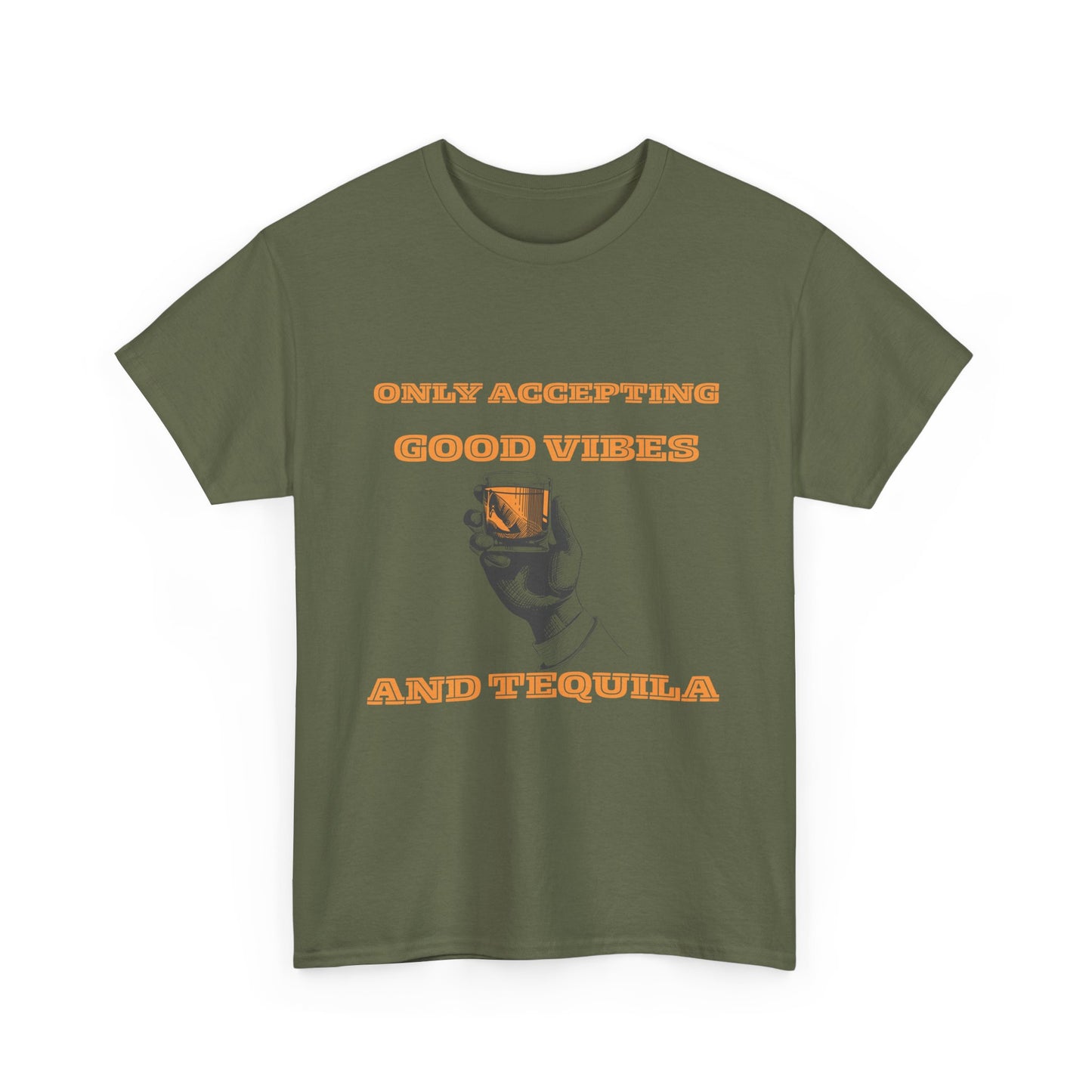 Good vibes and tequila - fun shirt for birthdays, christmas or any occasion.