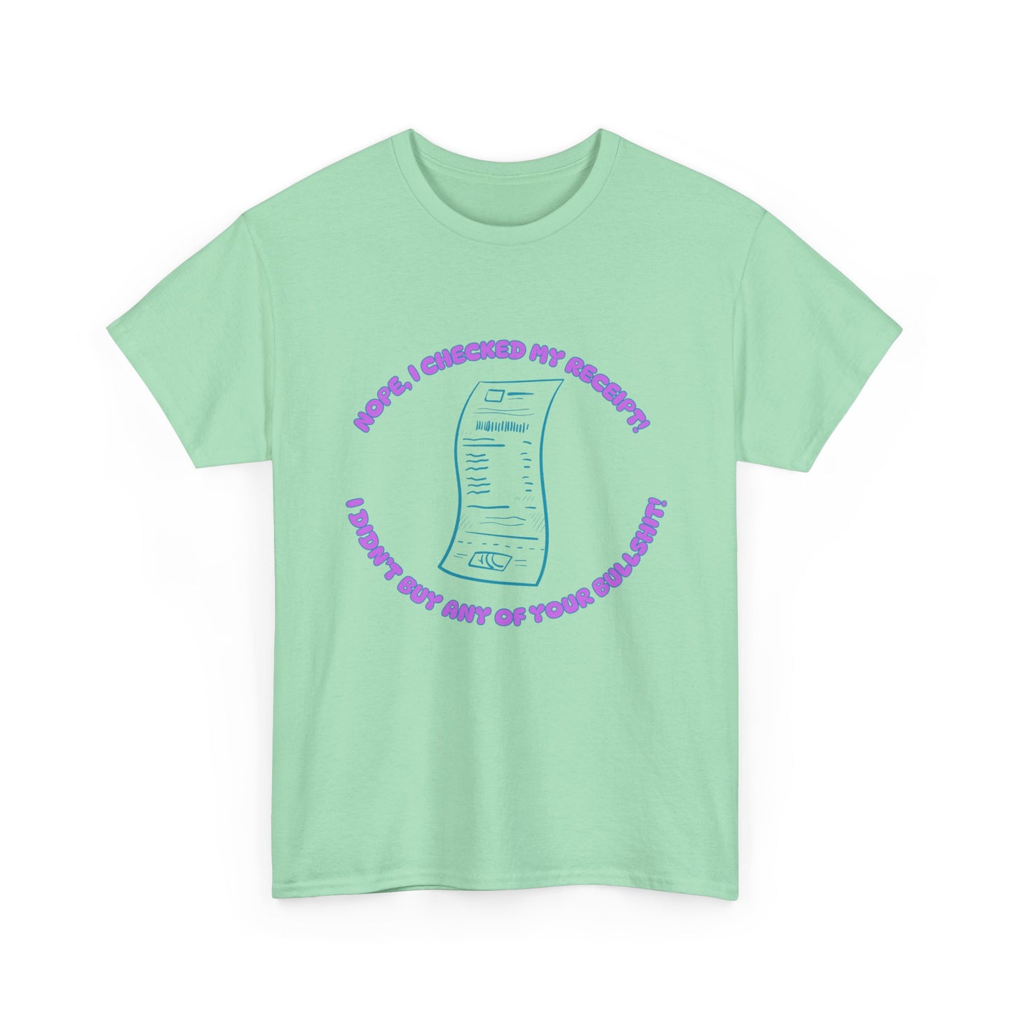 Receipt Pink - fun shirt for birthdays, christmas or any occasion.