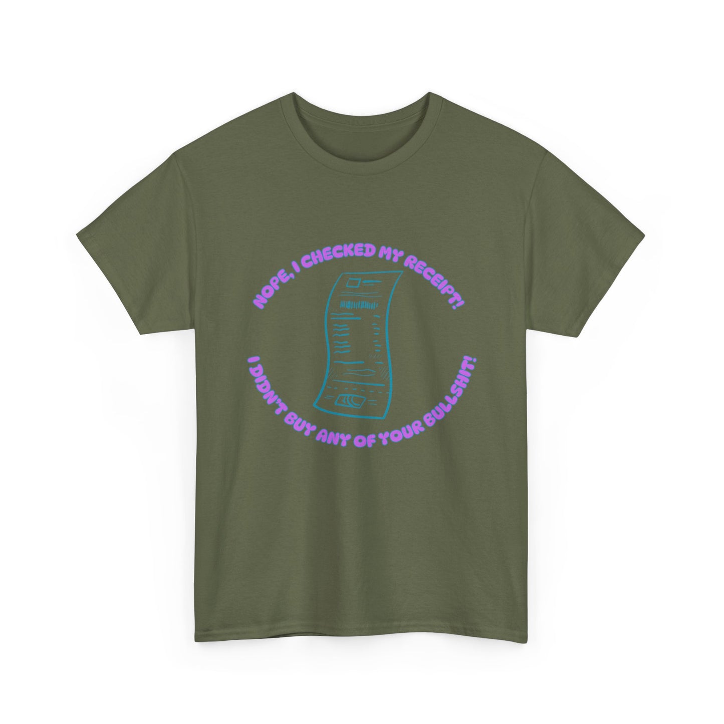 Receipt Pink - fun shirt for birthdays, christmas or any occasion.