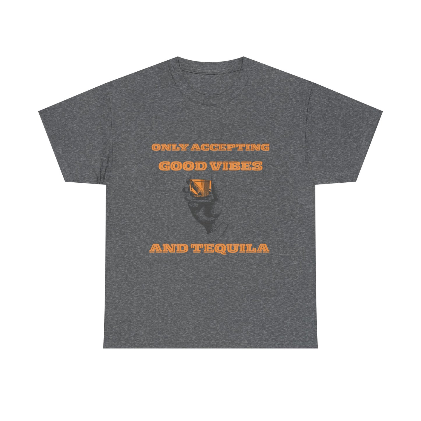 Good vibes and tequila - fun shirt for birthdays, christmas or any occasion.