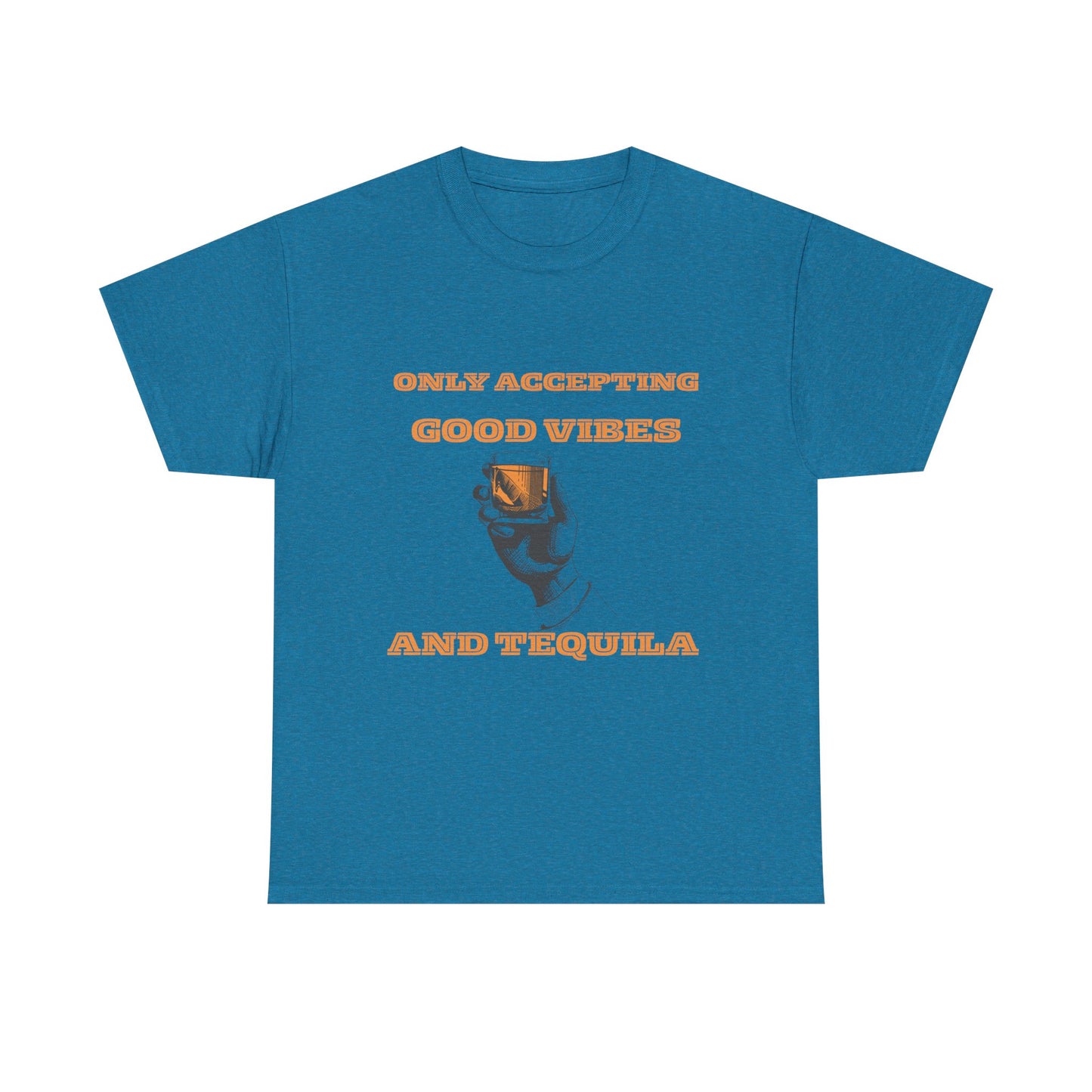 Good vibes and tequila - fun shirt for birthdays, christmas or any occasion.